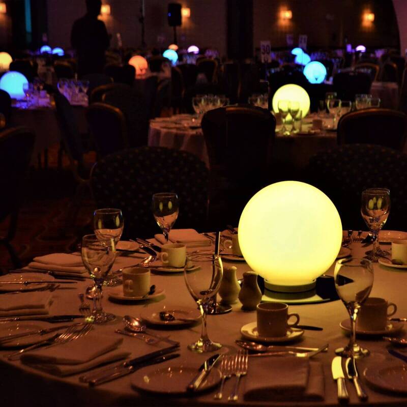 Ball Centrepieces in Yellow