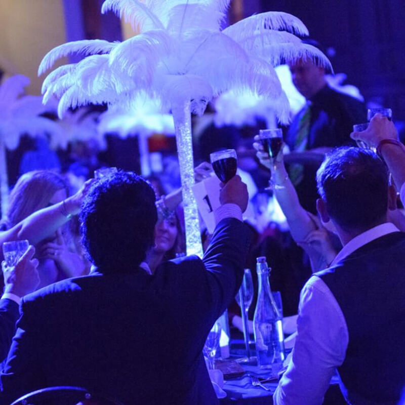 Feather Table Centrepieces