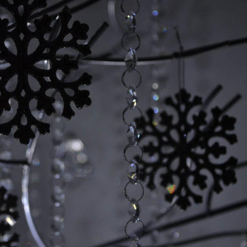 Hanging Snowflakes for Crystal Trees