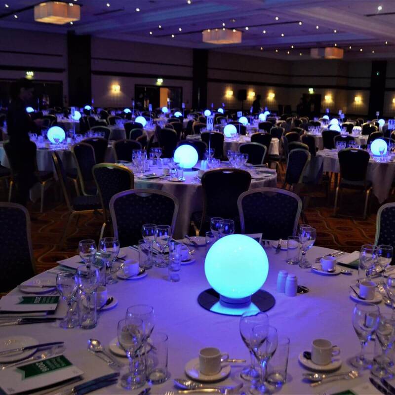 LED Ball Centrepieces Hire