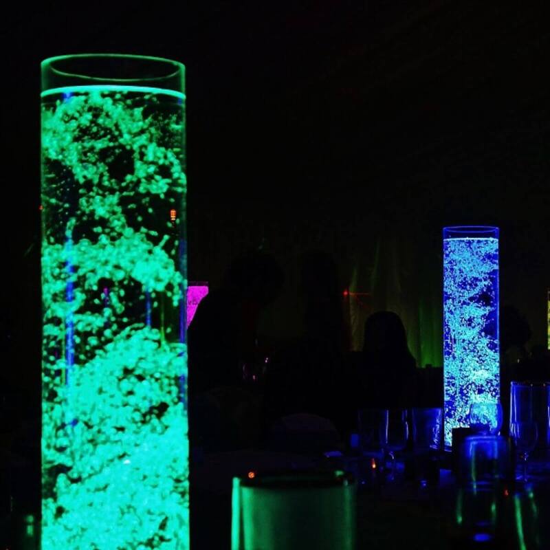 LED Centrepieces in various colours