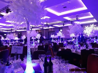 White winter tree centrepiece for weddings and events